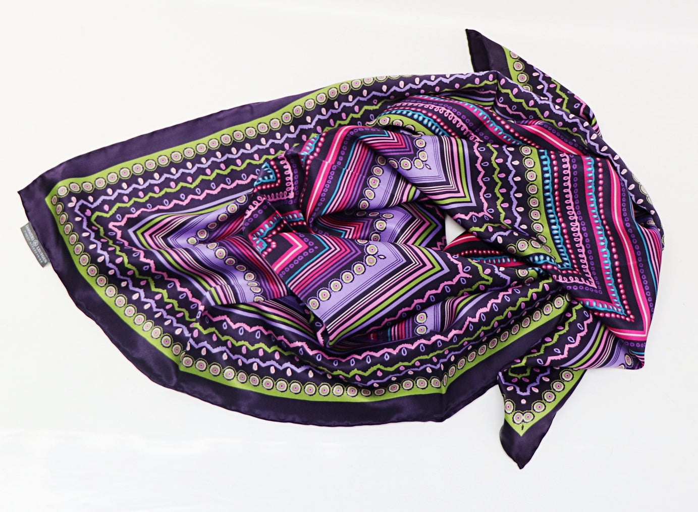 Seidentuch lila bunt