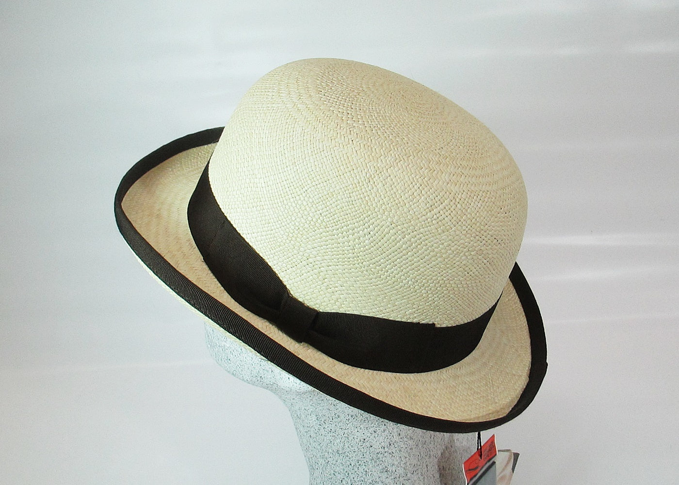 Melone Panama mit braun Band