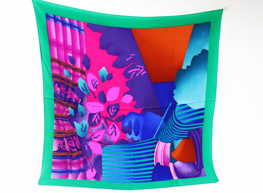 Silk scarf modern look