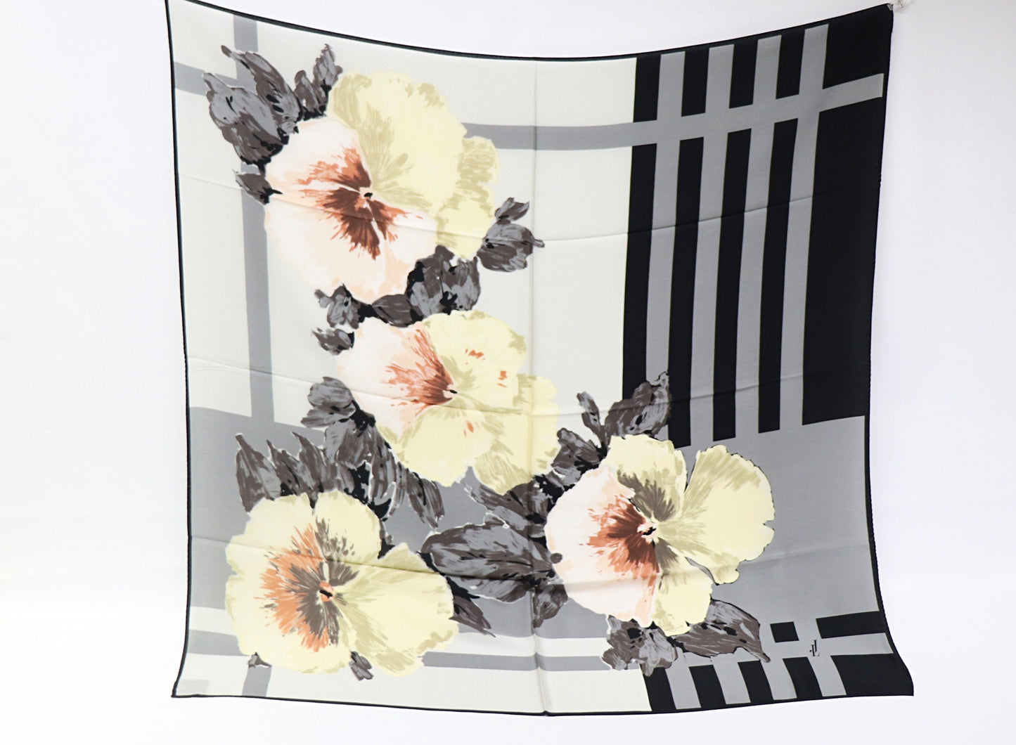 Silk Scarf Pansies