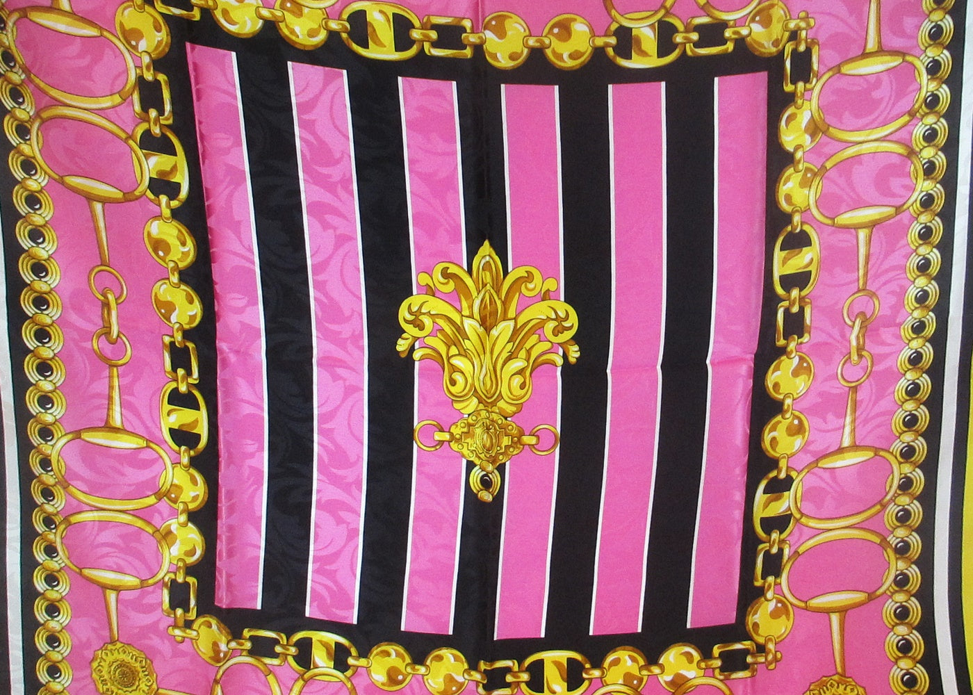 Silk scarf pink chains TRISTANO ONOFRI