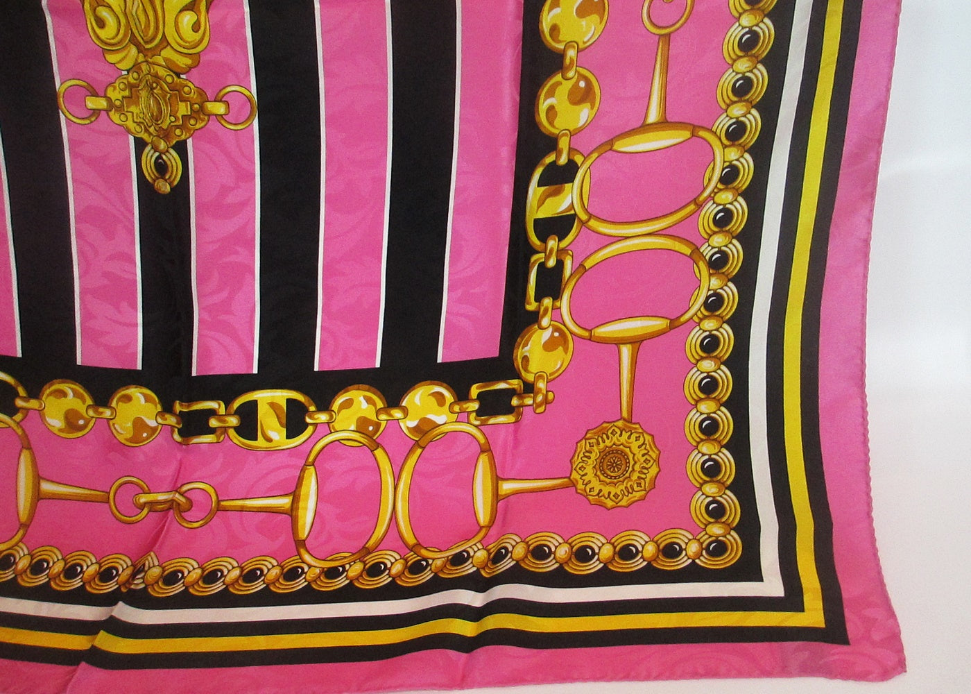 Silk scarf pink chains TRISTANO ONOFRI