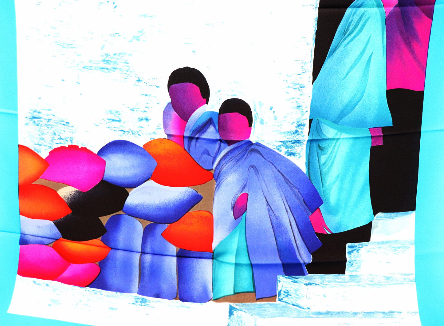 Silk scarf Asia