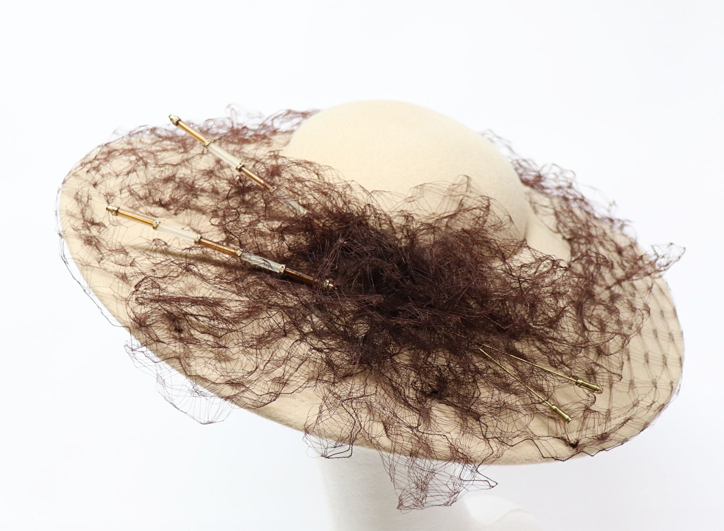 sand-colored - flat hat
