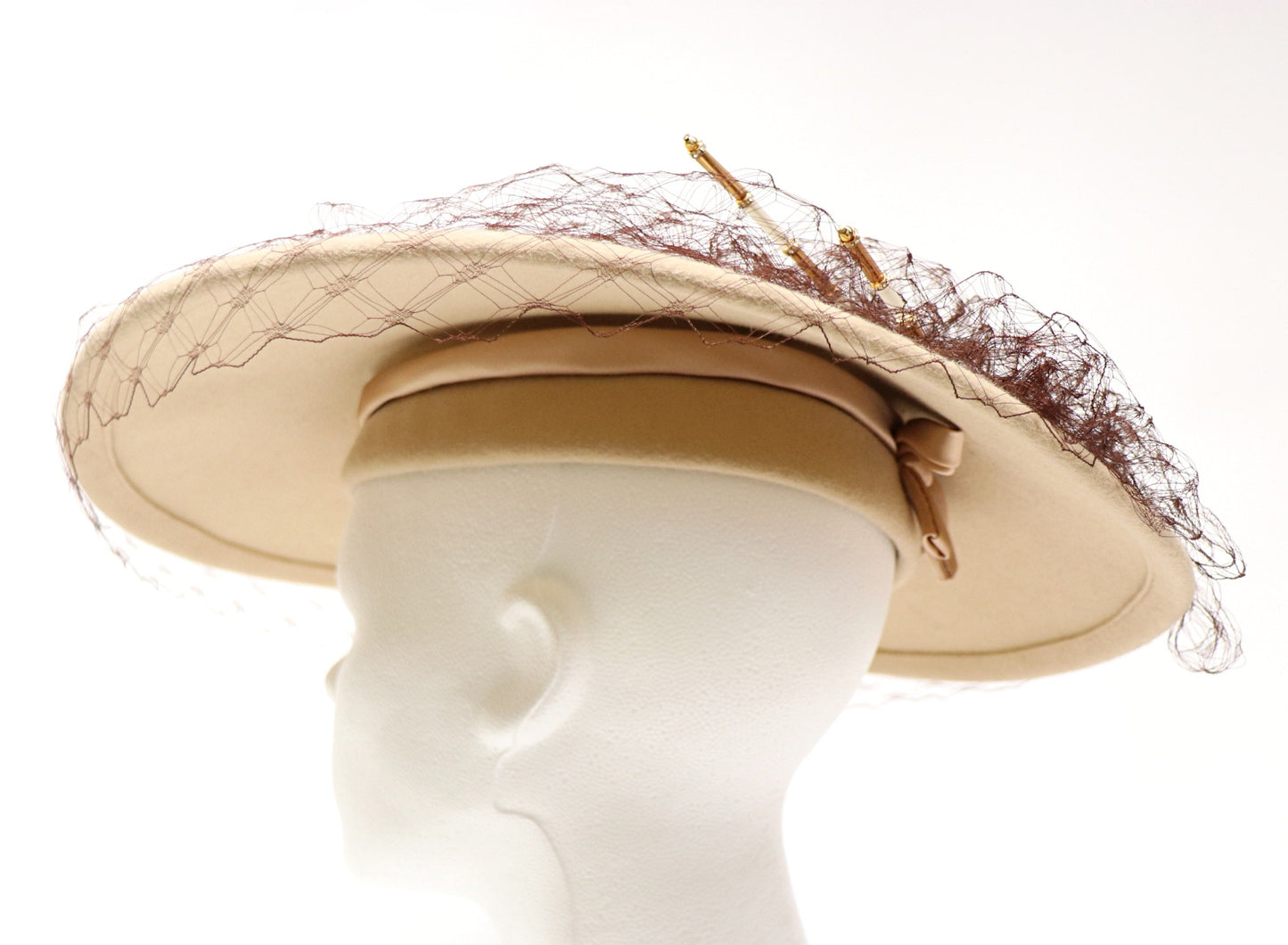 sand-colored - flat hat
