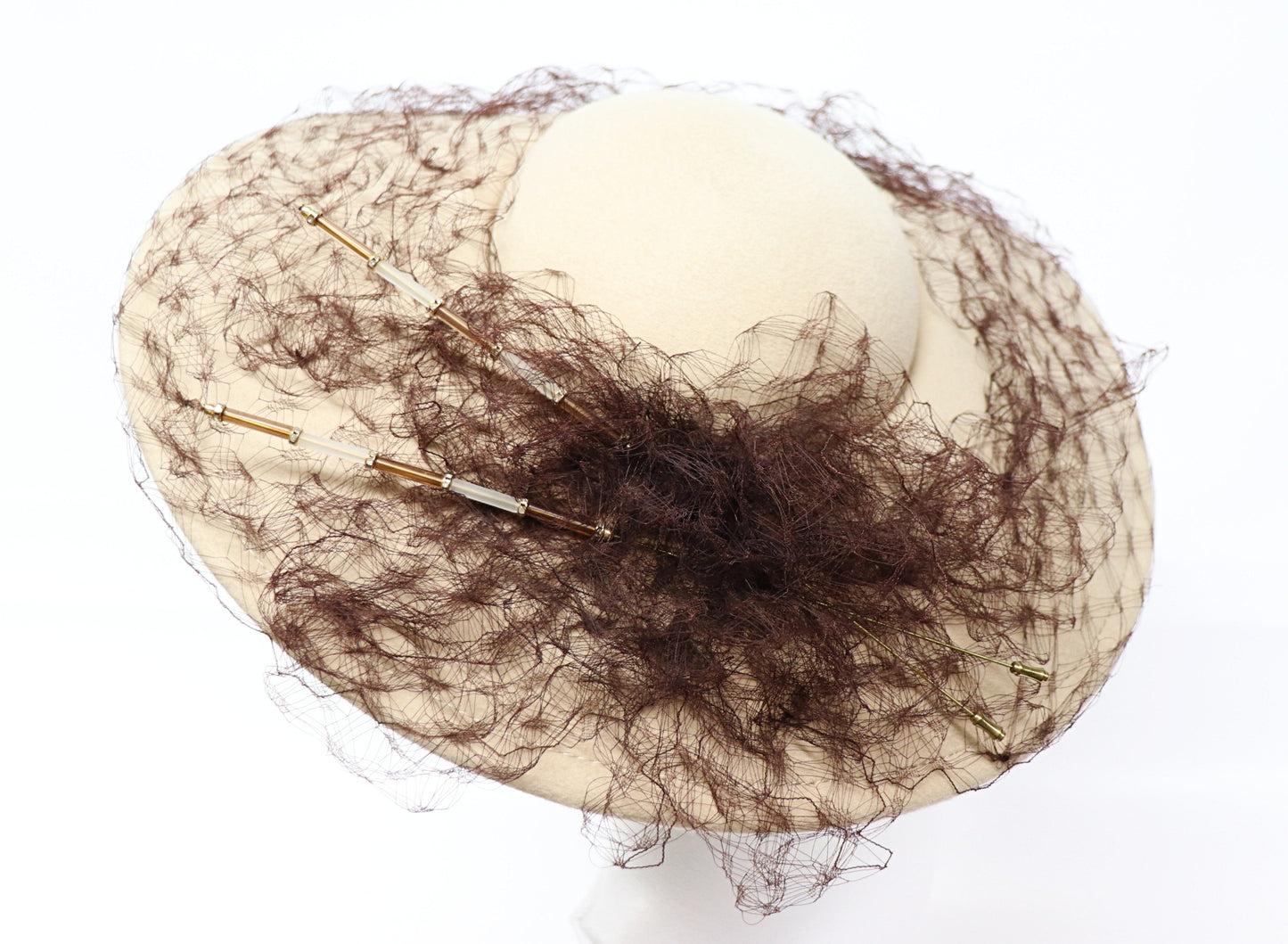 sand-colored - flat hat