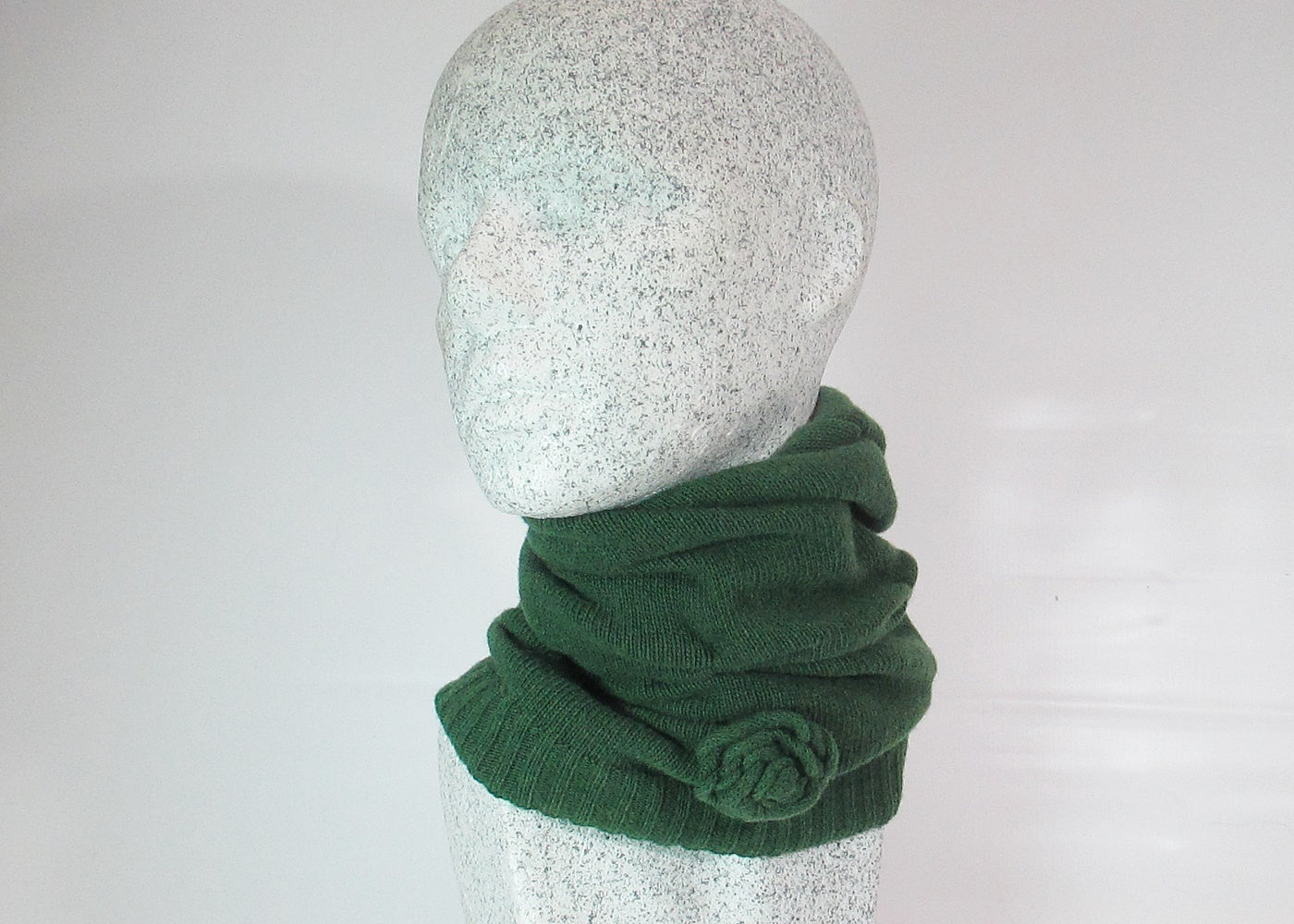 Cashmere wool slouch green