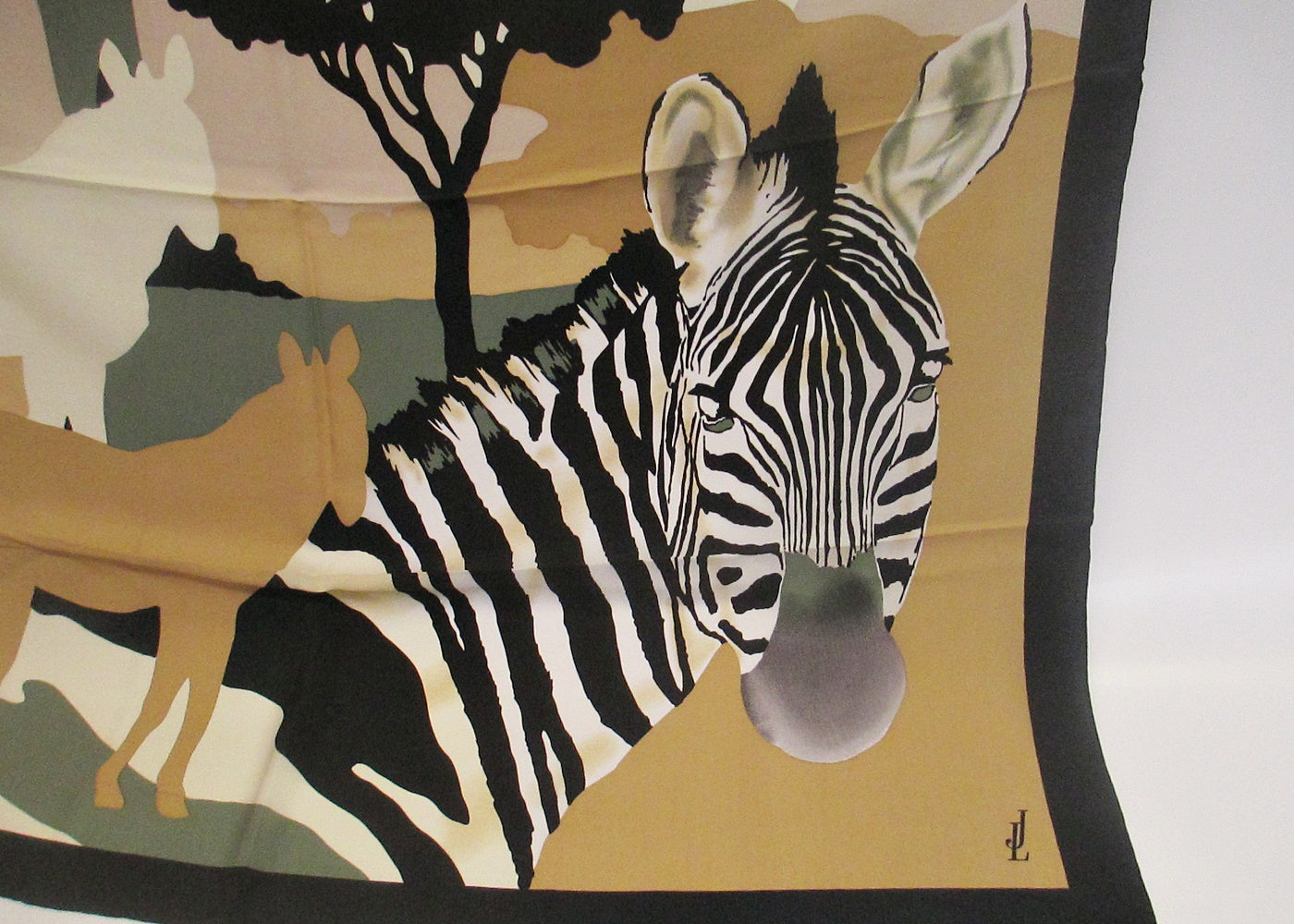 Silk scarf Zebra