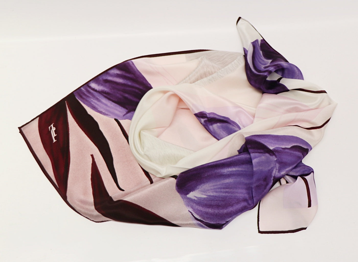 Silk scarf tulip