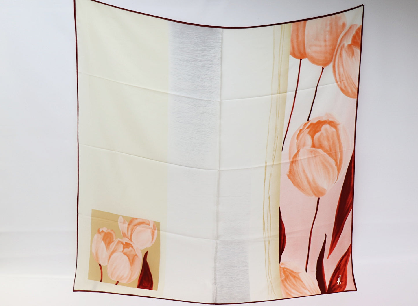 Silk scarf tulip