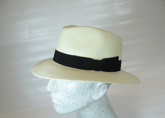 Panama with black ribbon