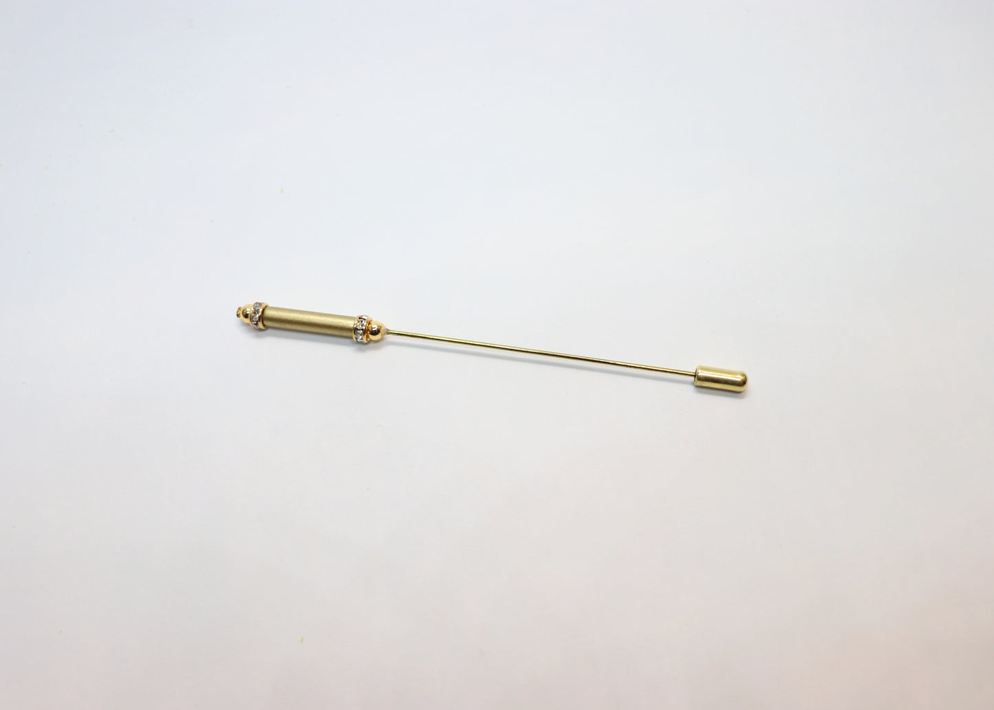 Hutnadel mit Stabperle und Strassrondellen - Hutmanufaktur Hanni-Modelle