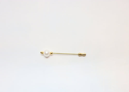 Hutnadel - 6 cm mit Süßwasserperle - Hutmanufaktur Hanni-Modelle