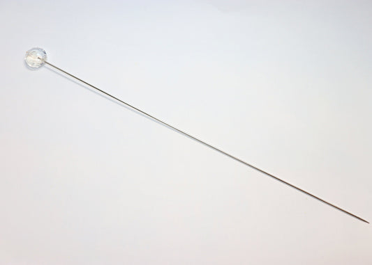 Hutnadel 30 cm mit Kristallperle - Hutmanufaktur Hanni-Modelle
