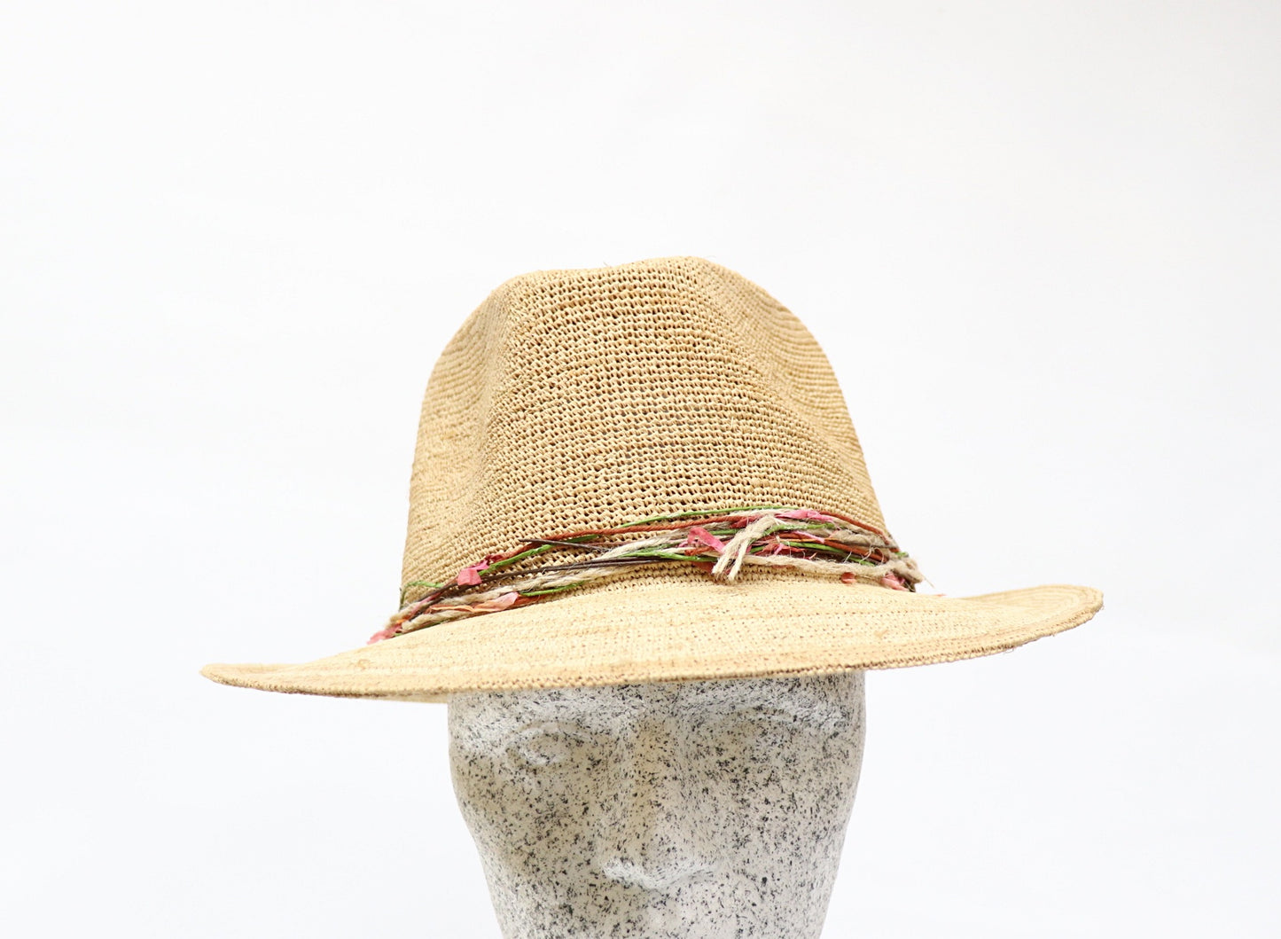 Straw hat - Crochet raffia extra fine