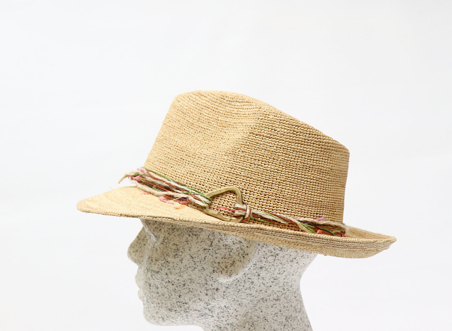 Straw hat - Crochet raffia extra fine