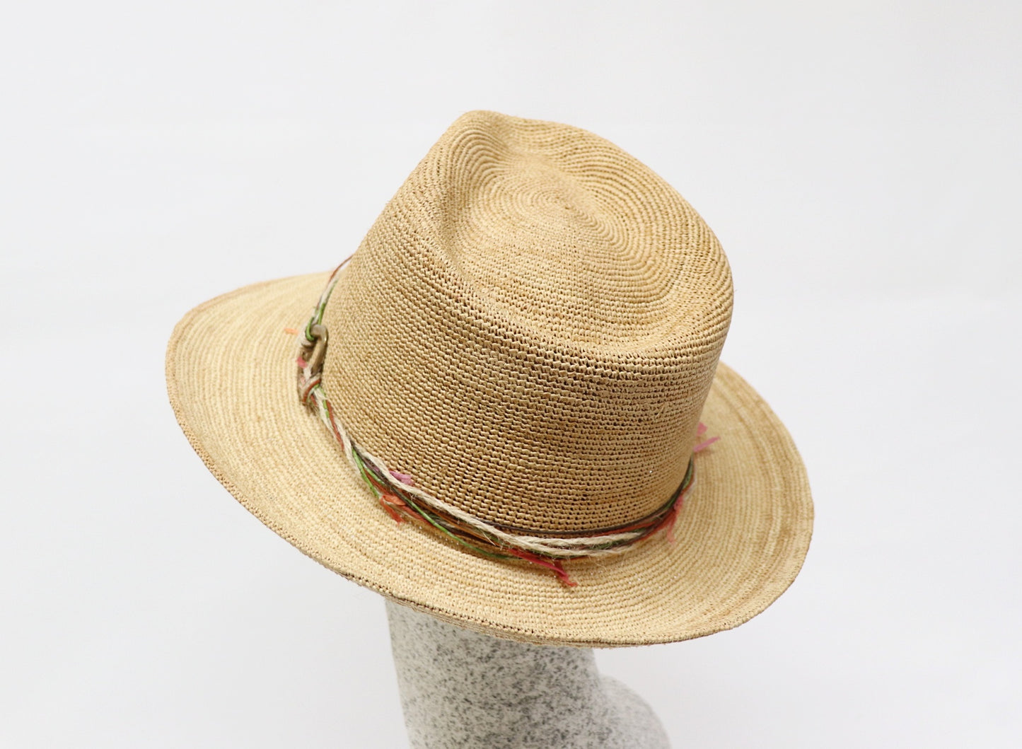 Straw hat - Crochet raffia extra fine