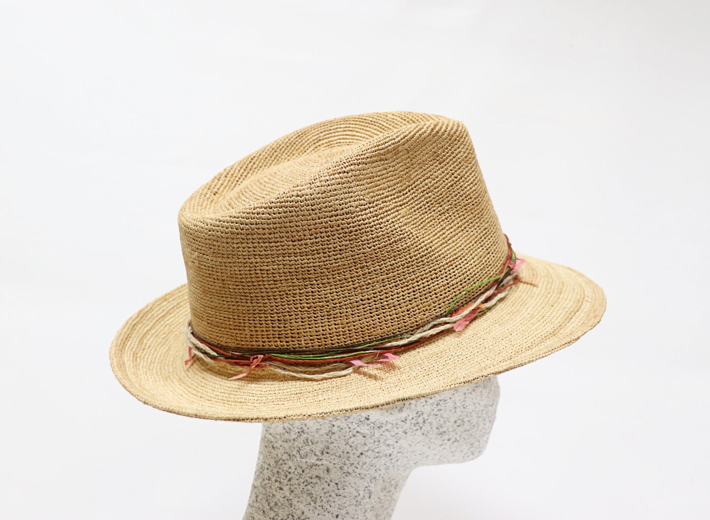 Straw hat - Crochet raffia extra fine