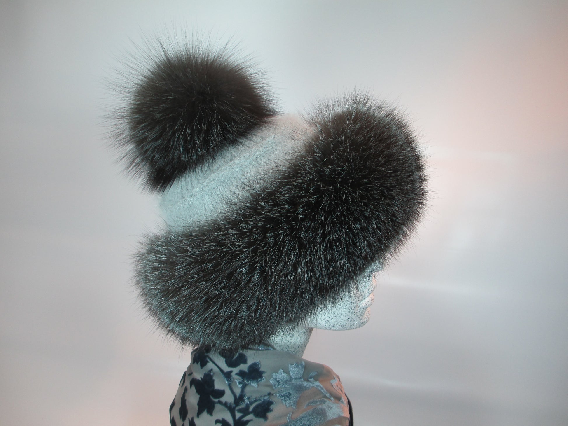 Pelzmütze - schiefer Fuchs - Hutmanufaktur Hanni-Modelle