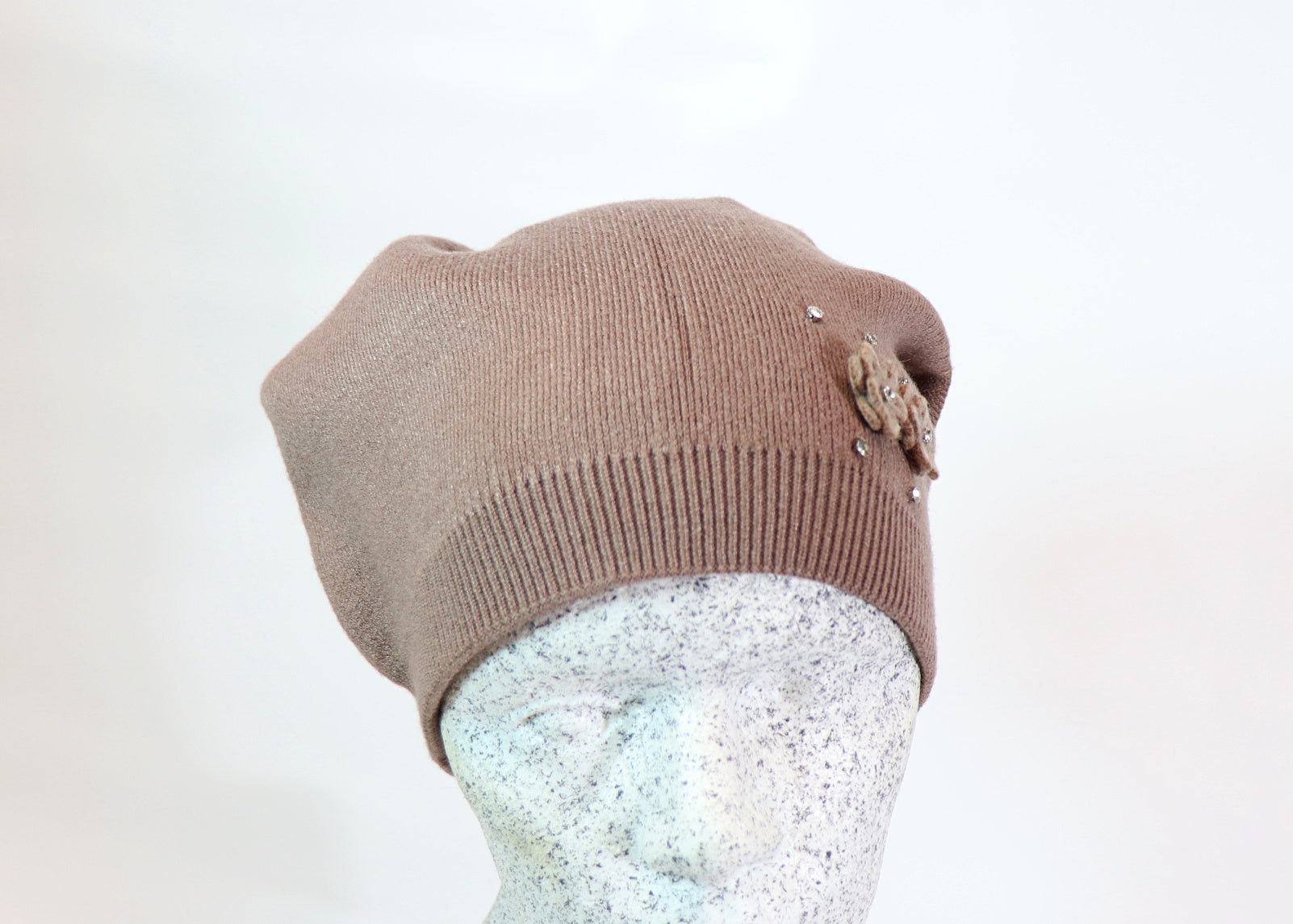 Beanie mit Strass - Hutmanufaktur Hanni-Modelle