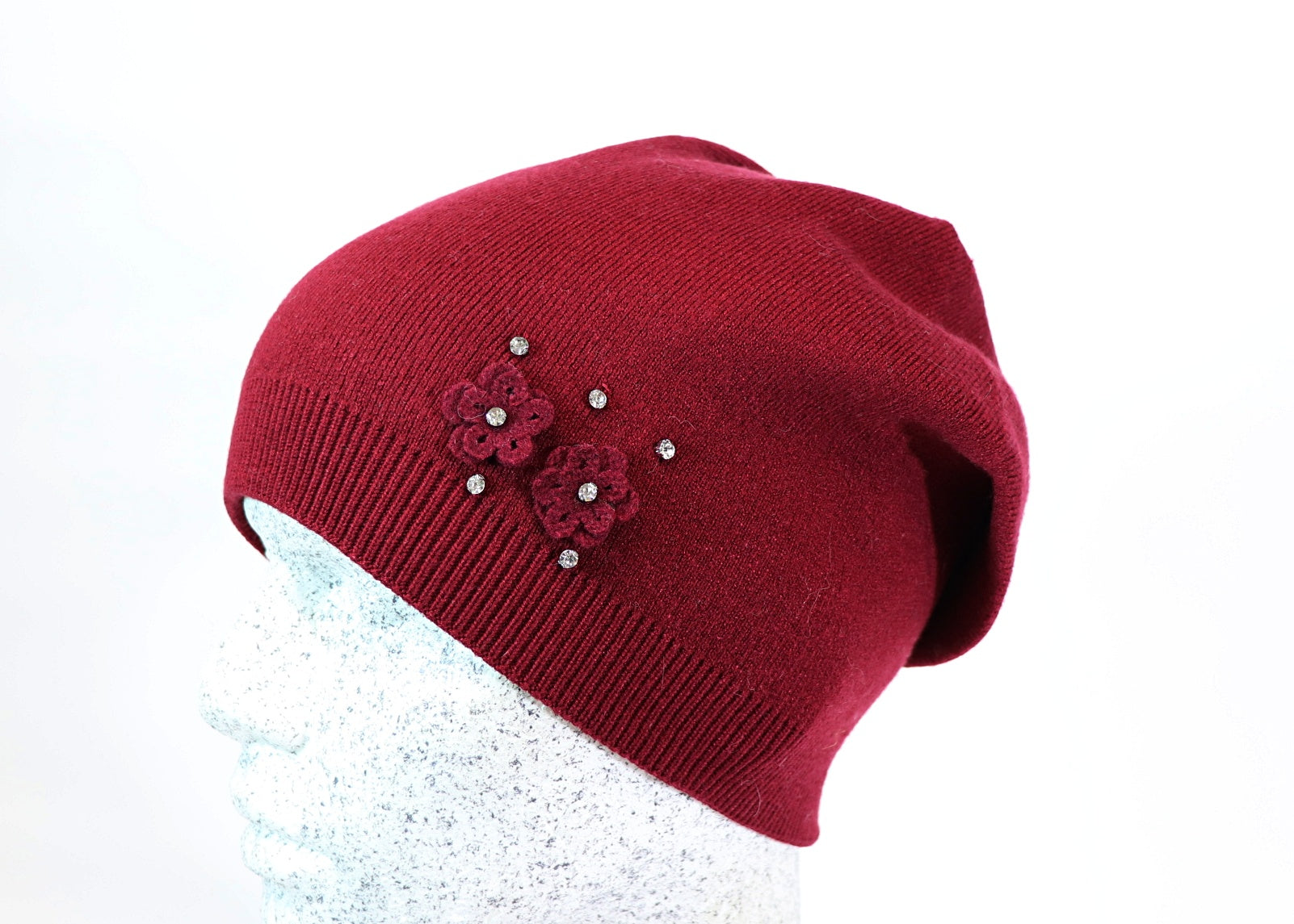 Beanie mit Strass - Hutmanufaktur Hanni-Modelle