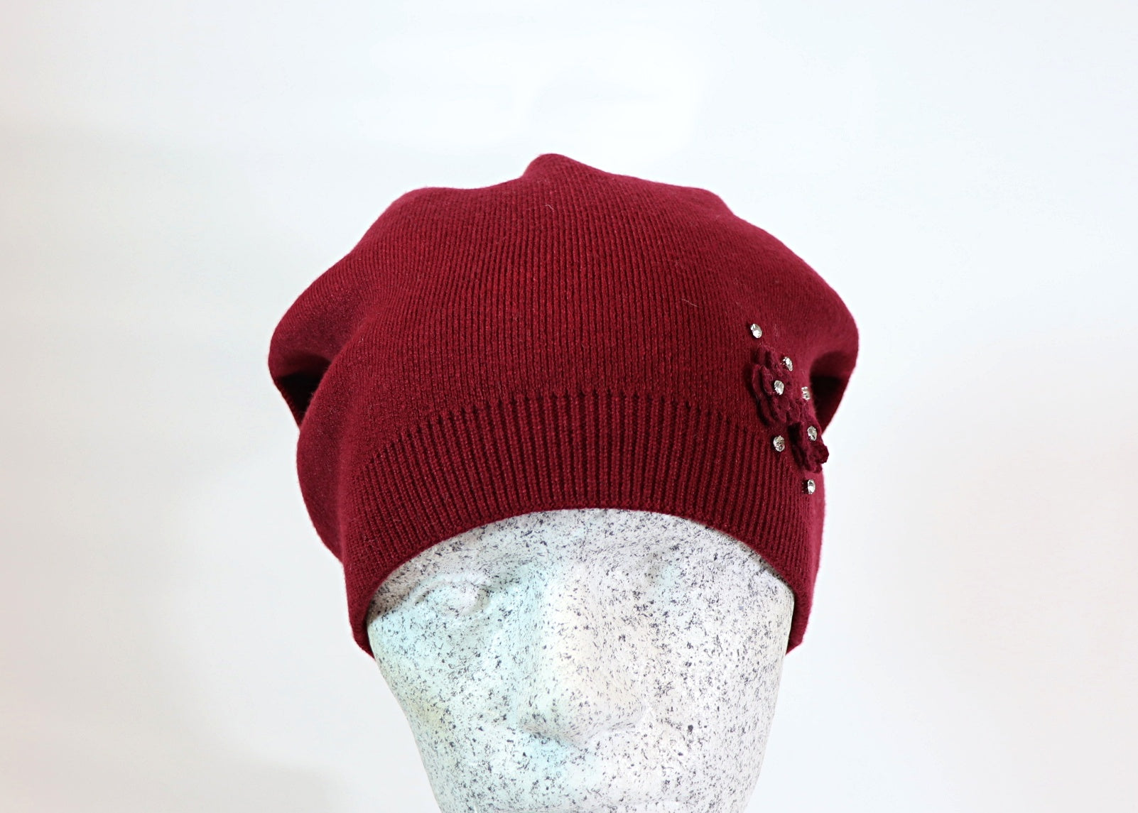 Beanie mit Strass - Hutmanufaktur Hanni-Modelle