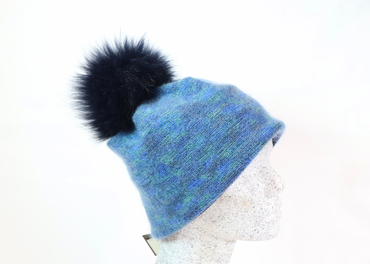 Mohair Beanie türkis - Hutmanufaktur Hanni-Modelle