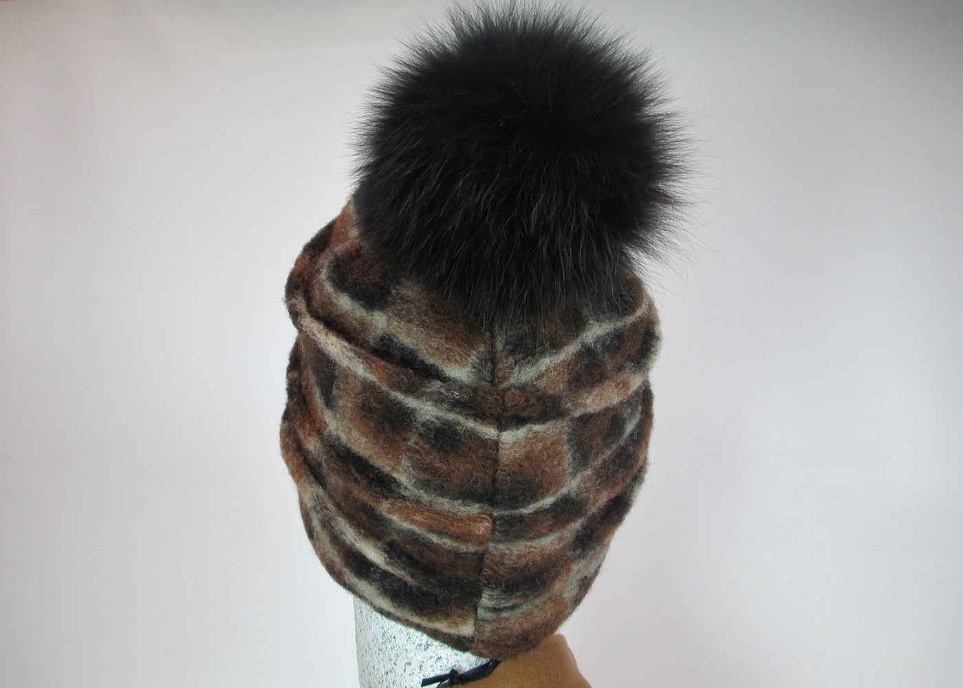 Biesenmütze mit Fuchsbommel - Hutmanufaktur Hanni-Modelle