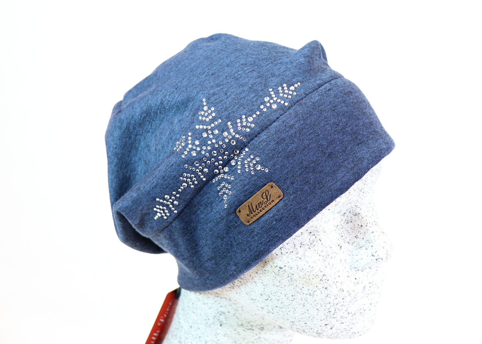 Jersey Beanie mit Strass - Hutmanufaktur Hanni-Modelle