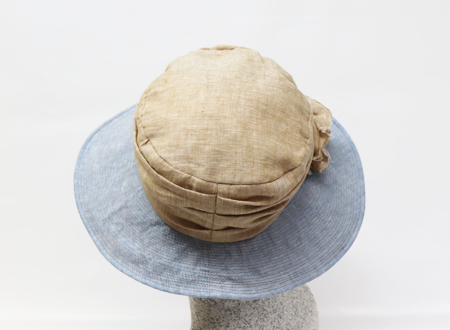 Linen hat crinkled look