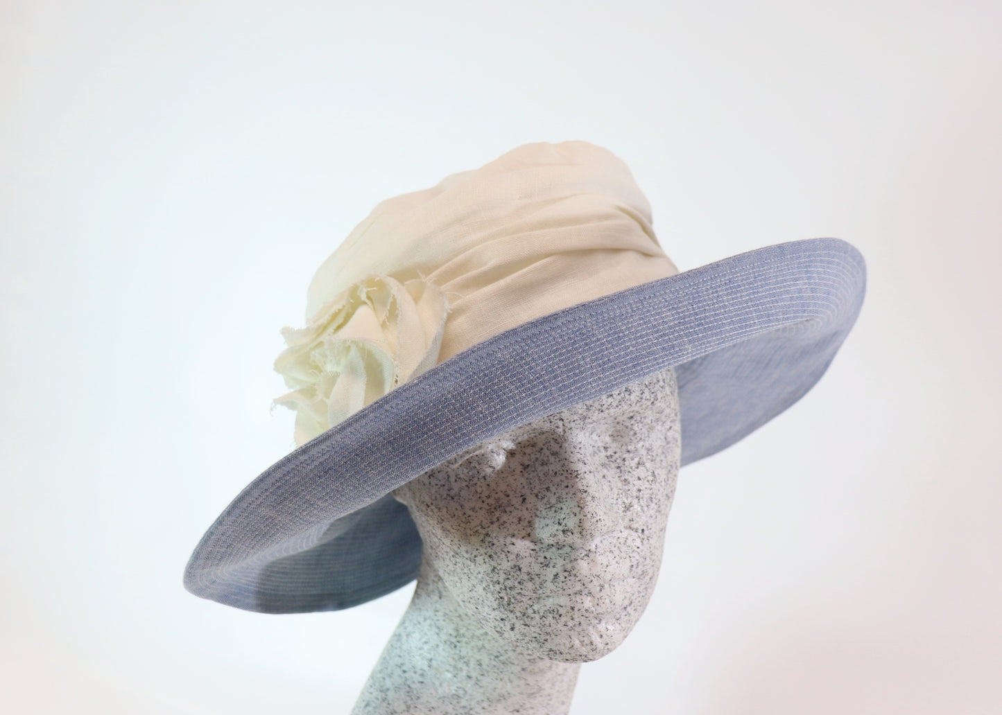 Linen hat crinkled look