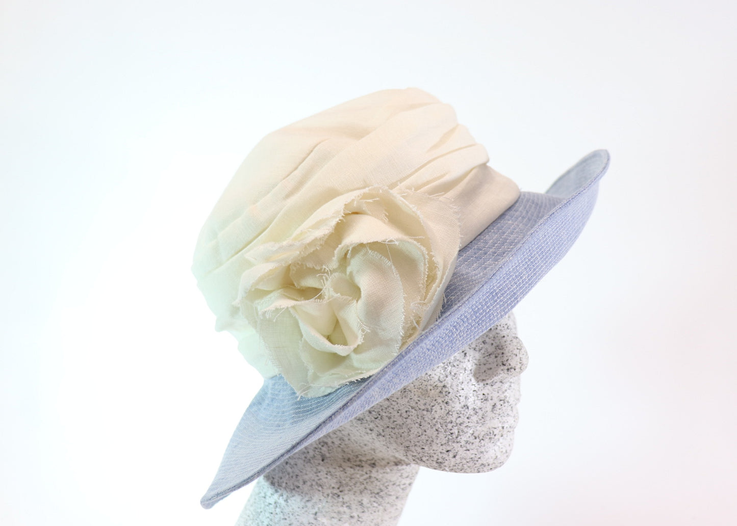 Linen hat crinkled look