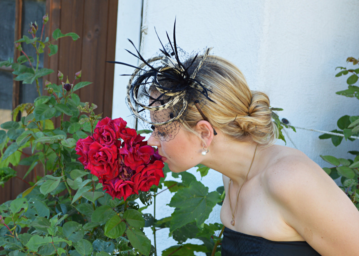 Fascinator - Leo Sinamay - Hutmanufaktur Hanni-Modelle