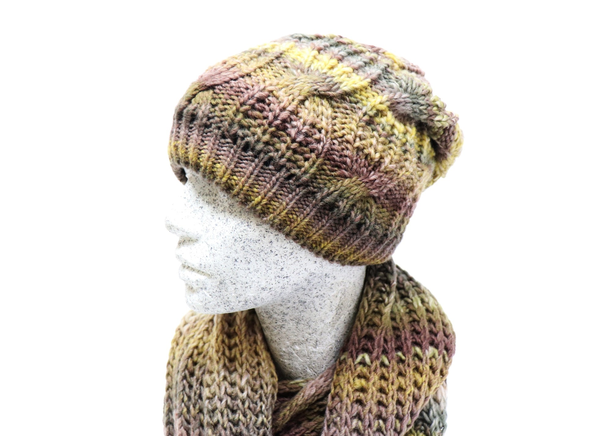 Strickset Slouch mit Loop - Hutmanufaktur Hanni-Modelle