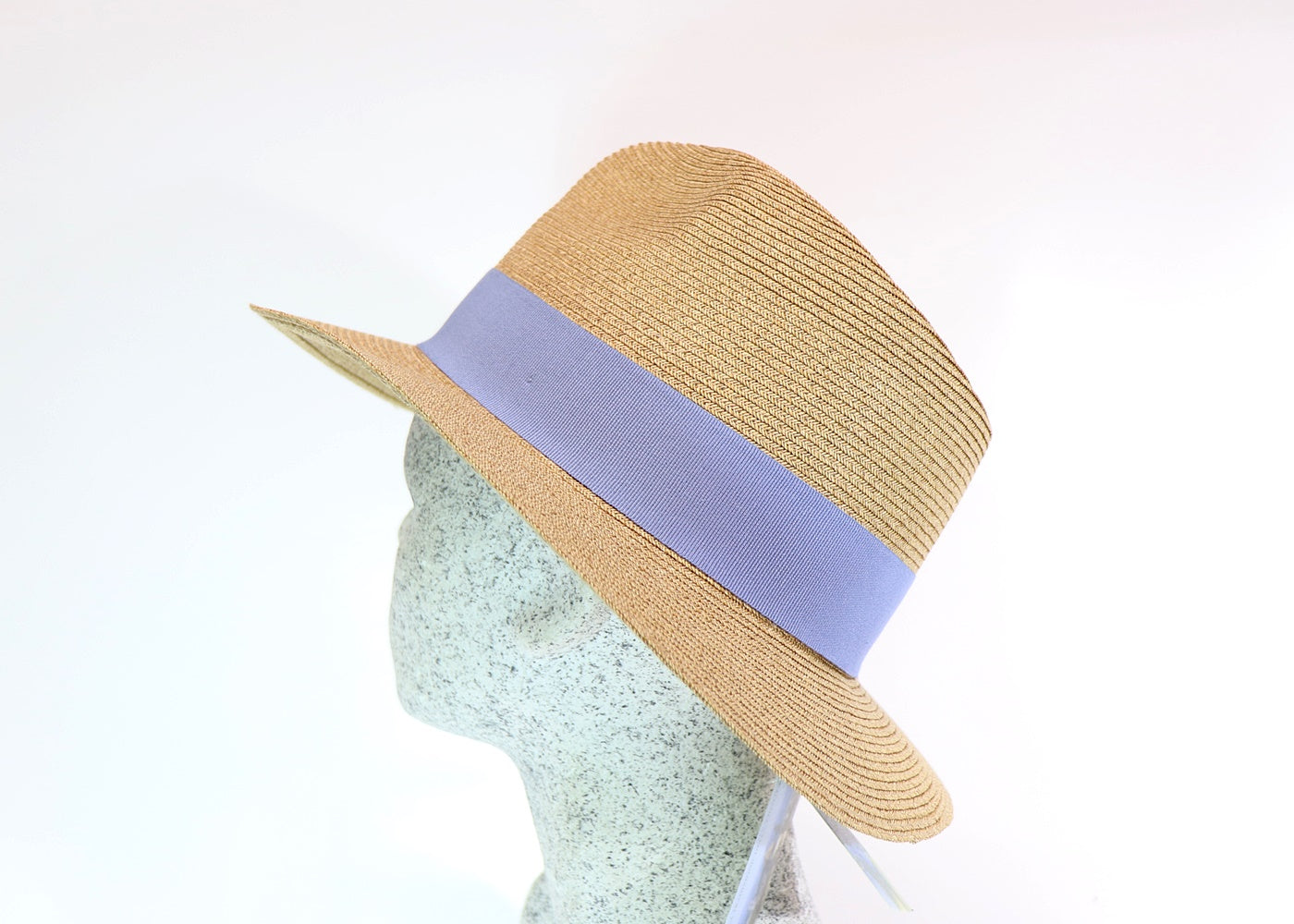 Braided straw hat men's style natural