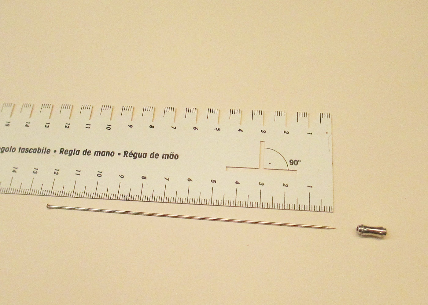 Hutnadelrohling 12 cm mit Schützer - Hutmanufaktur Hanni-Modelle