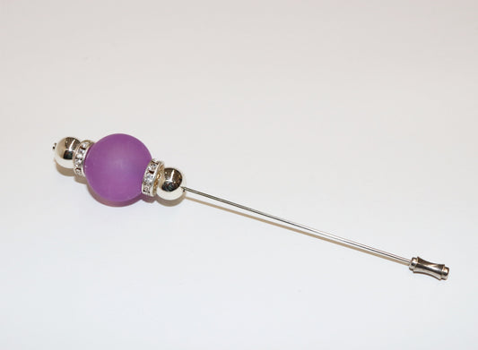 Hat pin purple ball