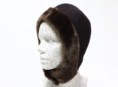 Astronautenmütze mit Webpelz