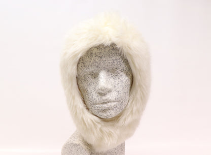 Astronautenmütze creme mit Webpelz