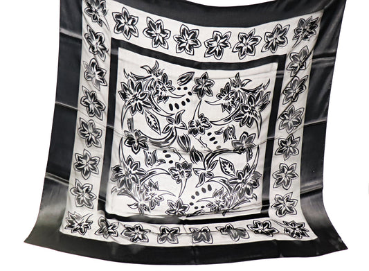 Silk scarf burnout