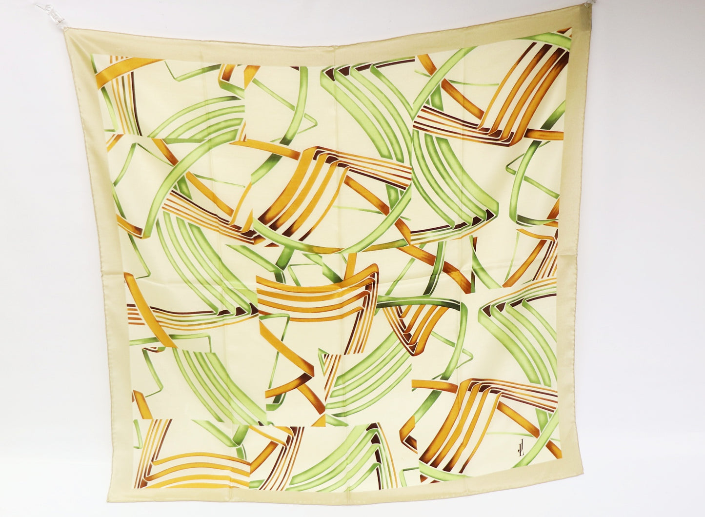 Silk scarf bamboo