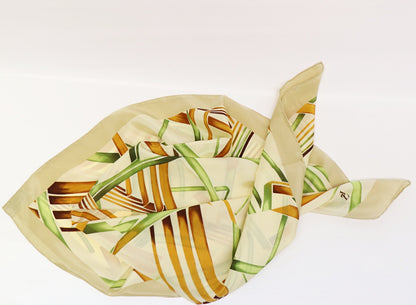 Silk scarf bamboo