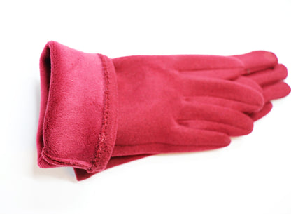 Women's fabric gloves