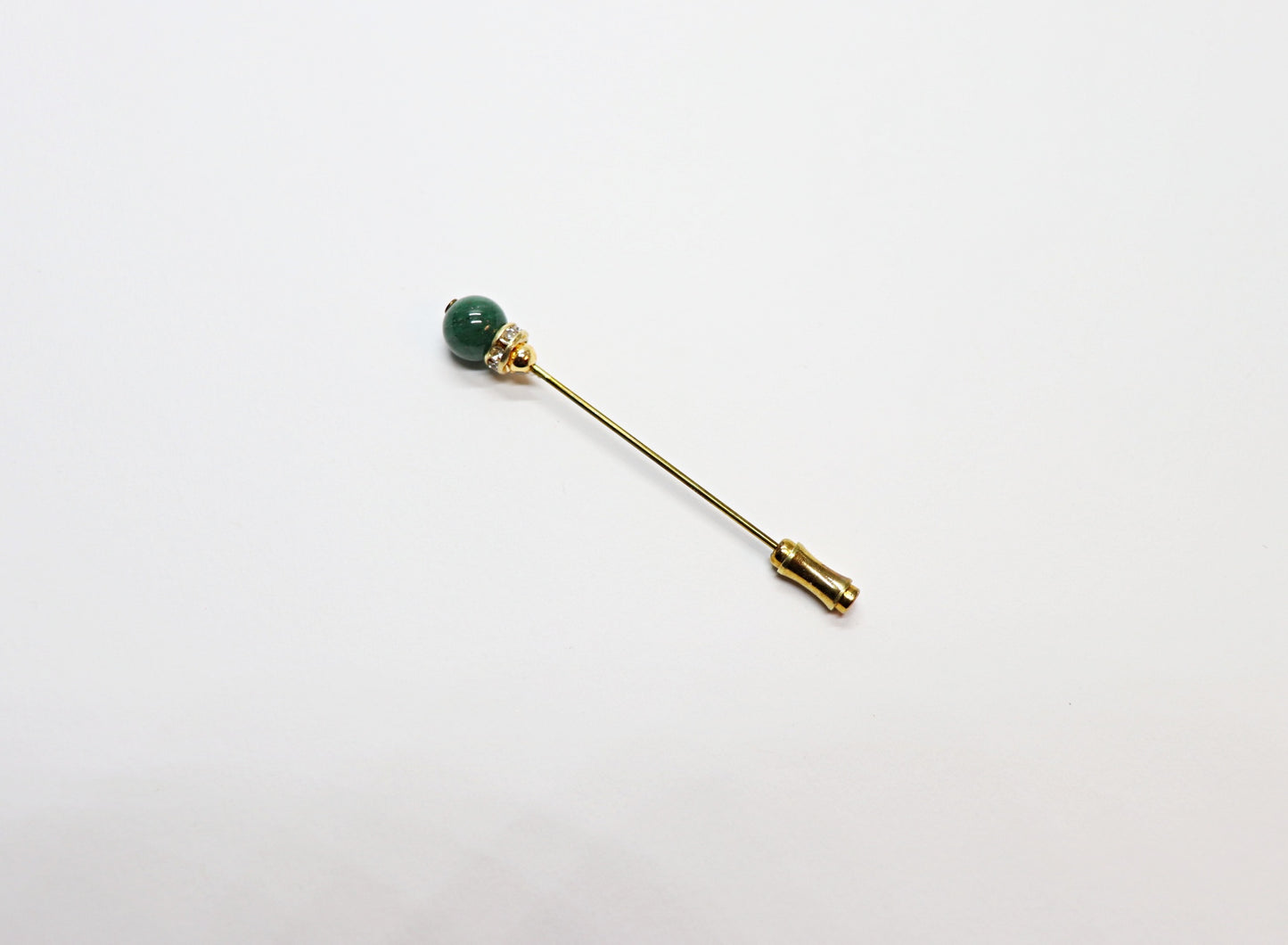 Hat pin with semi-precious stone