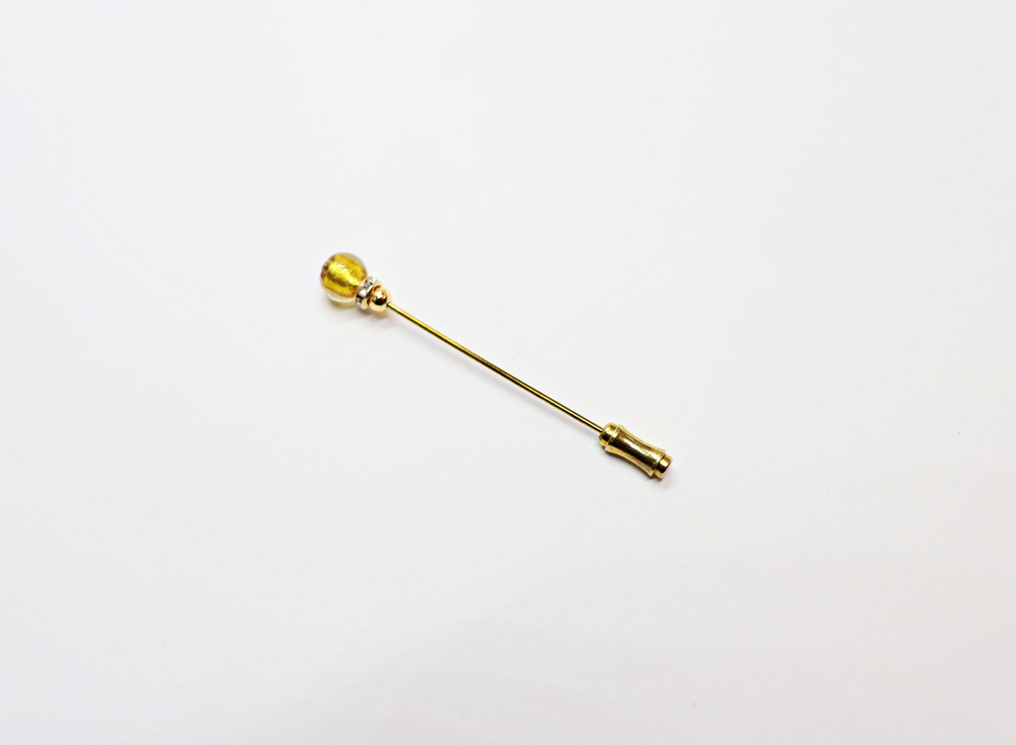 Hat pin glass bead 6 cm