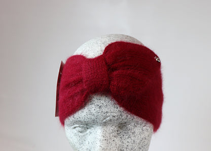 Angora Stirnband mit Schluppe