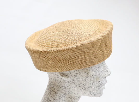 Strohkappe Tosca - beige Panama