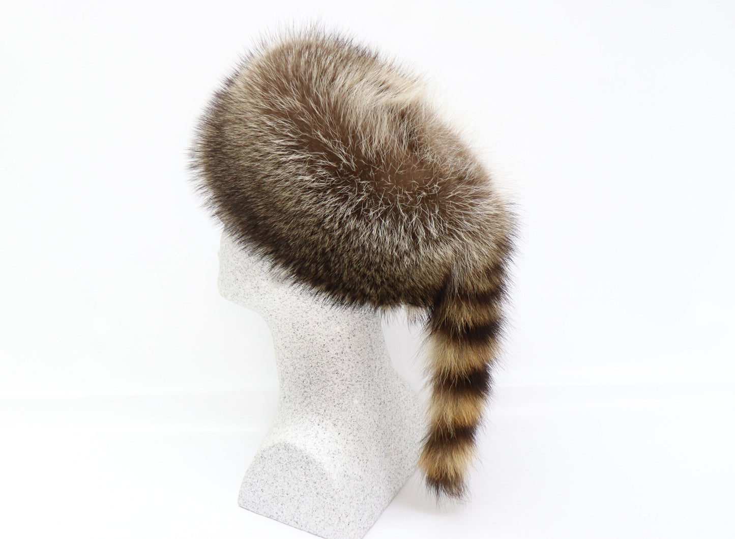 Raccoon hat - trapper hat