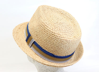 Trilby Raffia mit Streifenband