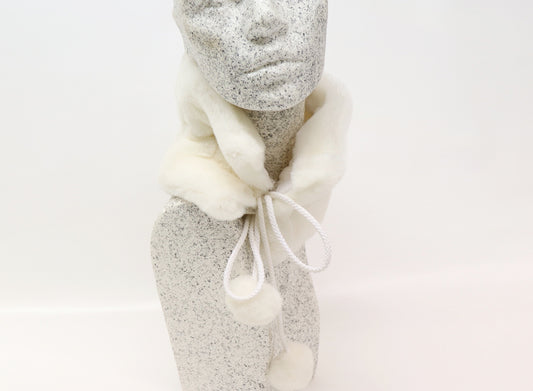 Webpelzkragen creme-weiß